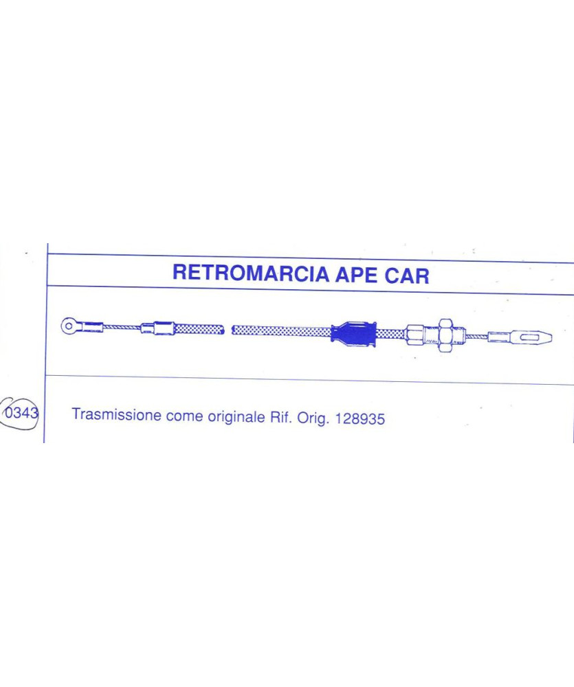 TRASMISSIONE RETROMARCIA APE CAR