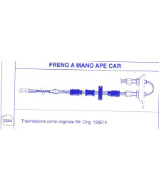 TRASMISSIONE FRENO A MANO APE CAR