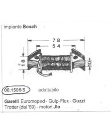 BOBINA ALIMENTAZIONE IMP.BOSCH GARELLI   EUROMOPED-GULP-FLEX-GUZZI TROTTER 69-JL