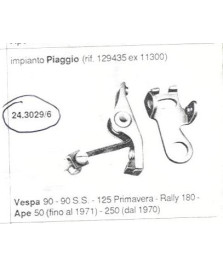 C.CONTATTI VESPA 125 PRIMAVERA-RALLY 180 APE 50 FINO AL 71-APE 250 DAL 70