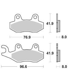 CP.PASTIGLIE FRENO YAMAHA YZ125-XTZ ANT