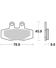 CP.PASTIGLIE FRENO  125-250(90) ANT   DP2093