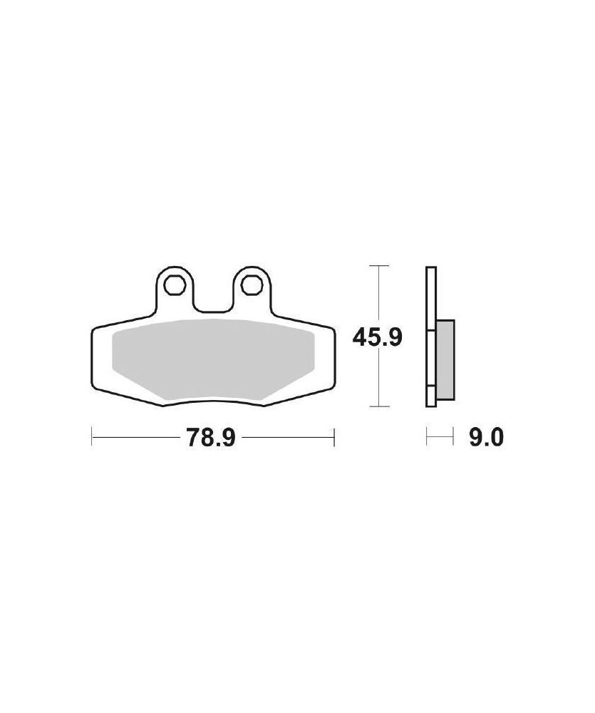 CP.PASTIGLIE FRENO  125-250(90) ANT   DP2093