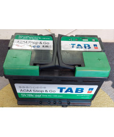 BATTERIA START&STOP AGM 70 AH 760A(EN)  POSITIVO A DESTRA DIMENSIONI 278X175X190