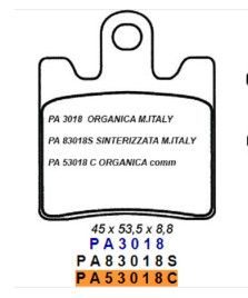 PASTIGLIE FRENO ANT.KAWASAKI-