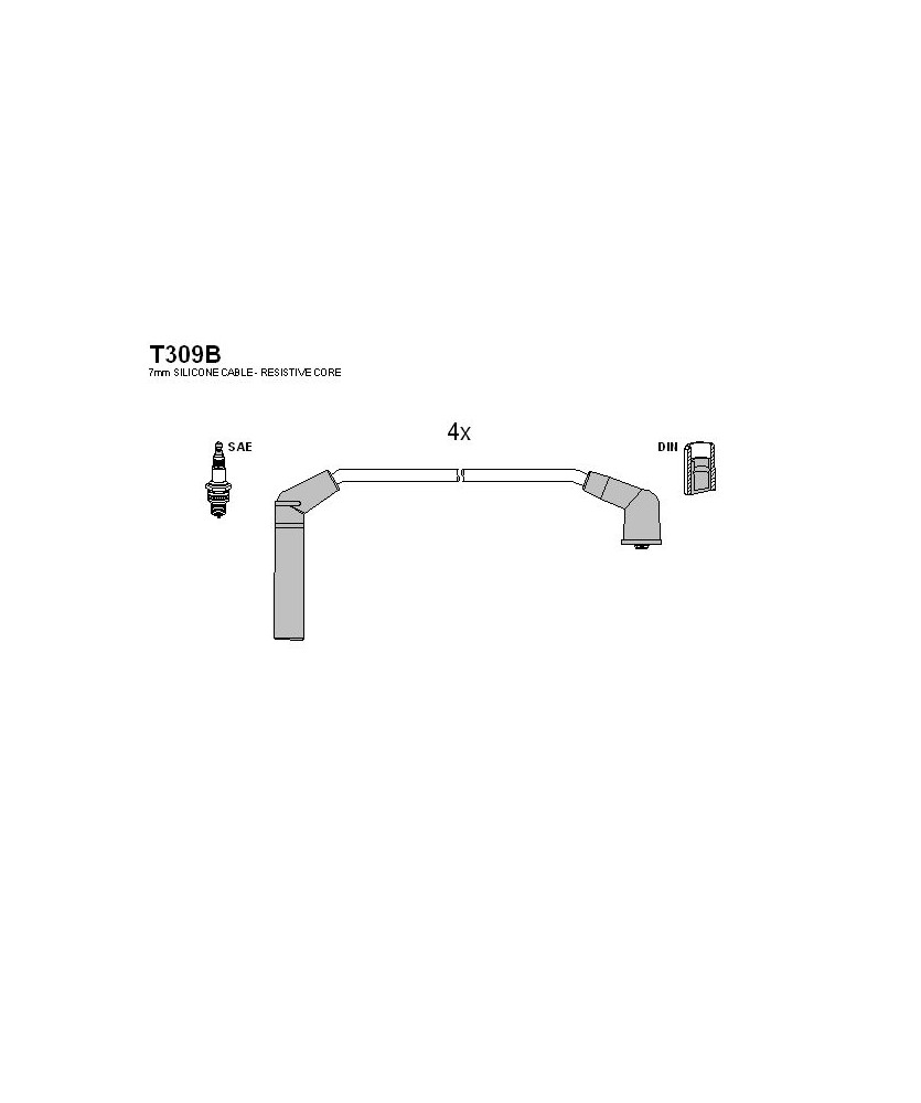 SERIE CAVI ACCENSIONE CANDELE           ATOS 1.0  PICANTO 1.0 12V