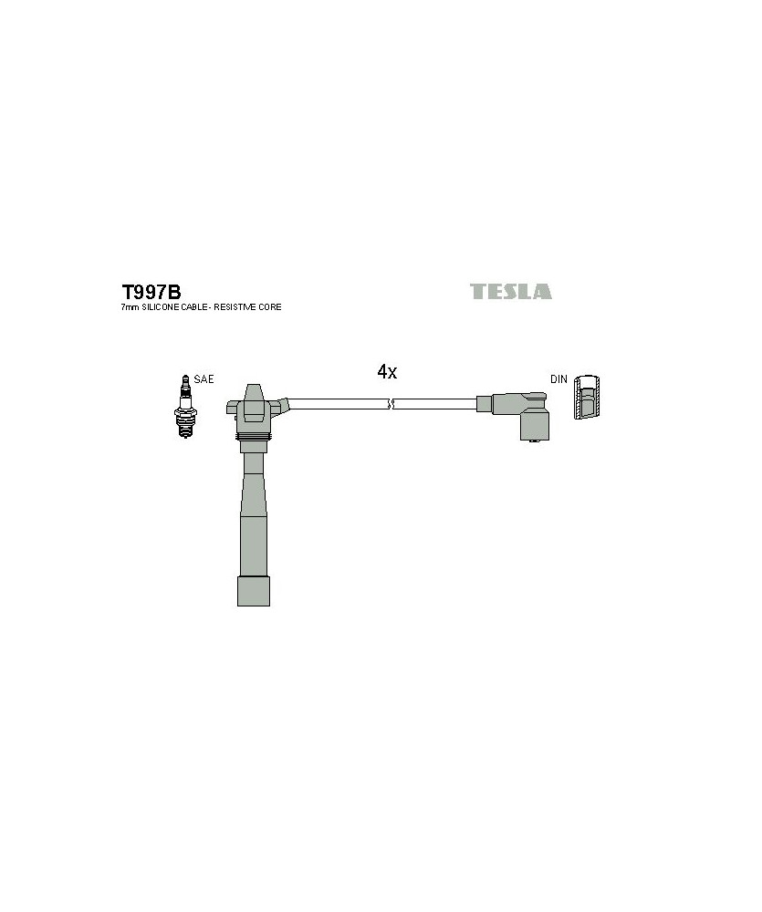 SERIE CAVI ACCENSIONE CANDELE           PUNTO 85 1.2  Y 1.2 16V