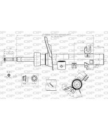 AMMORTIZZATORE ANTERIORE SX PSA 2008