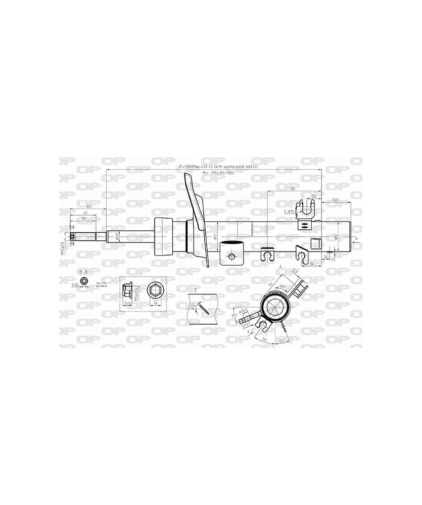 AMMORTIZZATORE ANTERIORE SX PSA 2008