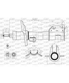 AMMORTIZZATORE ANTERIORE GAS DELTA 1.6MJ2008--