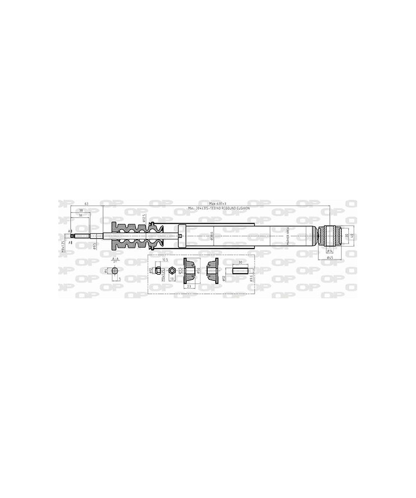 AMMORTIZZATORE POSTERIORE TWINGO III    FOURTWO