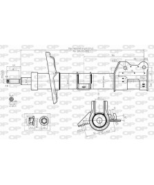 AMMORTIZZATORE ANTERIORE DX  PANDA 1.3MJ