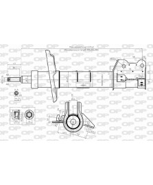 AMMORTIZZATORE ANTERIORE SX  PANDA 1.3MJ