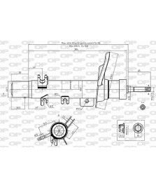 AMMORTIZZATORE ANTERIORE DX 208 I