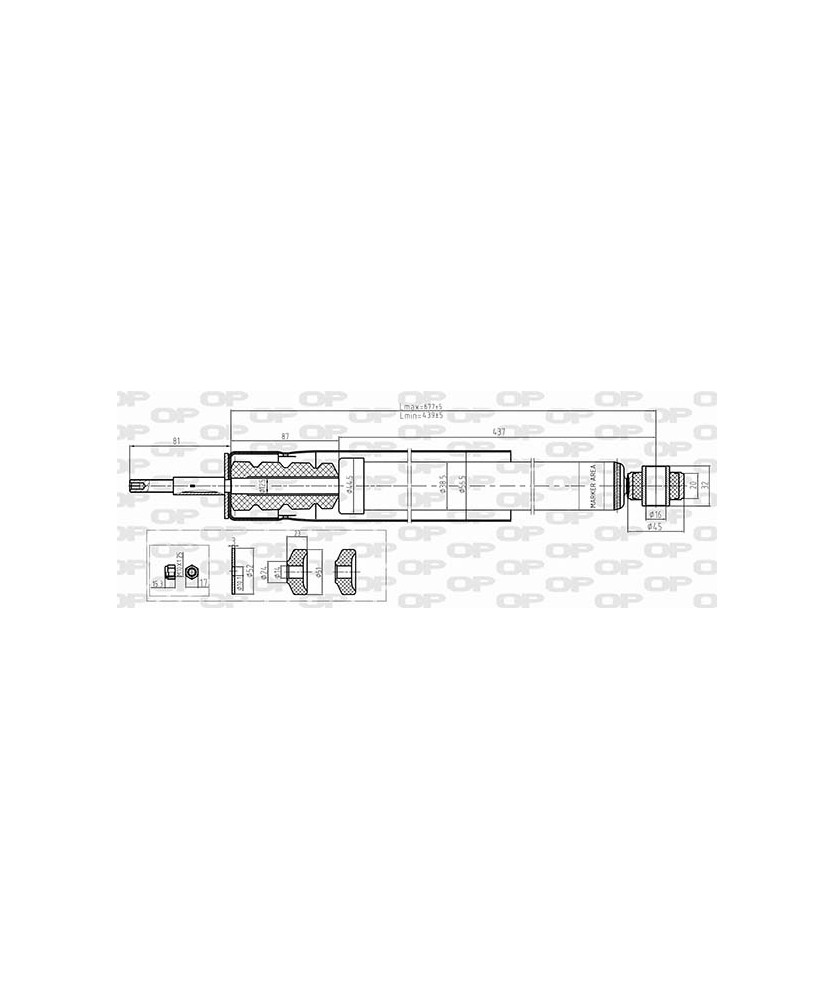 AMMORTIZZATORE SEDICI -  SX4 4WD POST