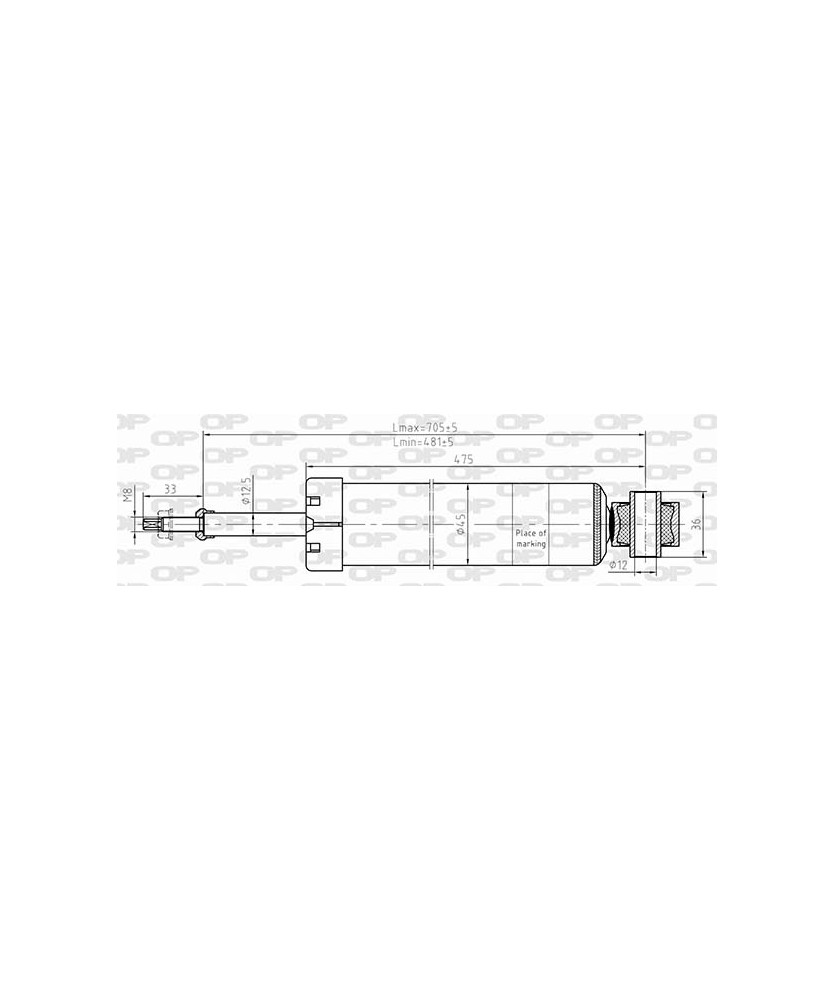 AMMORTIZZATORE POSTERIORE VOLVO V40 12