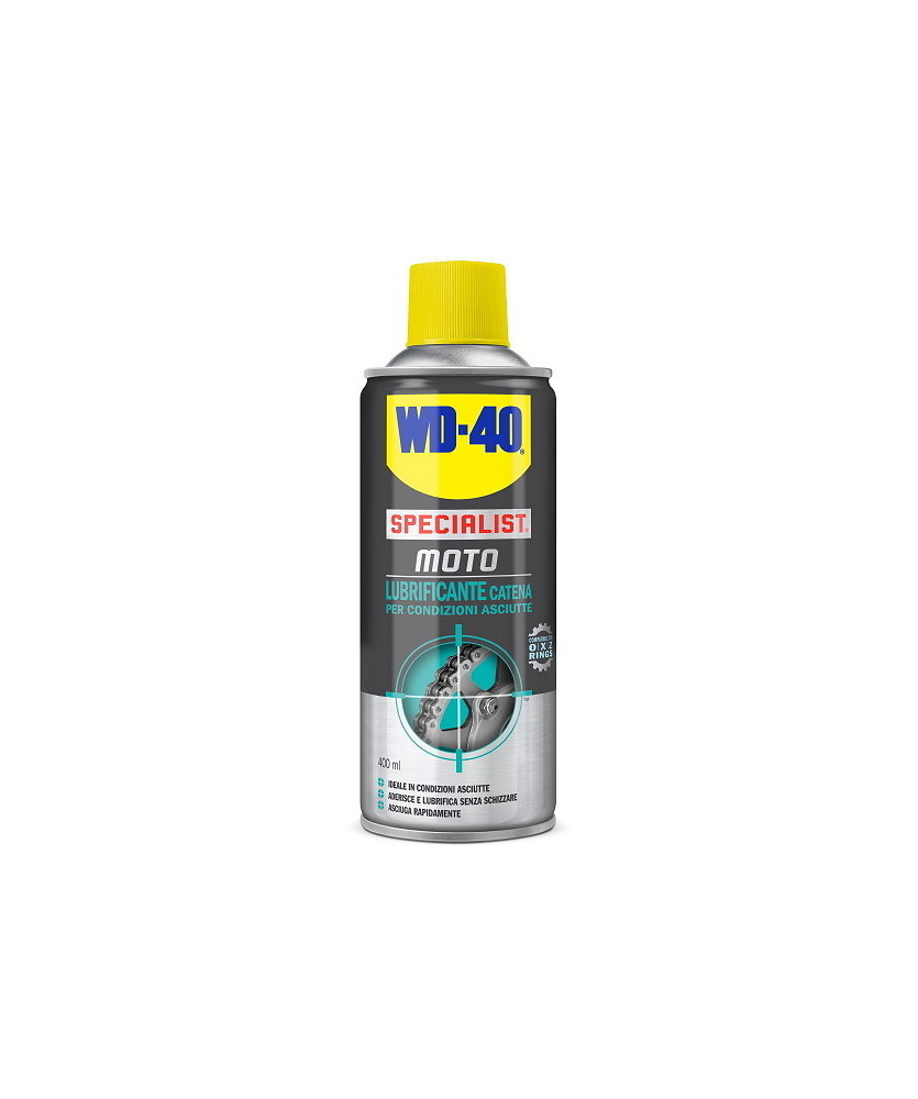 LUBRIFICANTE CATENA WD40 SPECIALIST MOTO400 ML PER CONDIZIONI ASCIUTTE