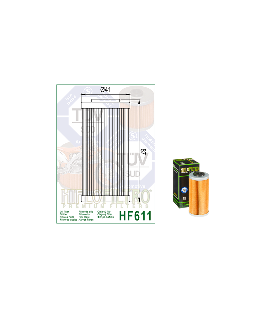 FILTRO OLIO HIFLO HUSQVARNA 477 TE511  1 1-14