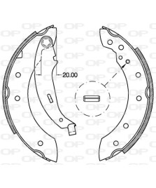 GANASCIA FRENO PSA SAXO/XSARA/ZX/106/206 /306- CLIO II/TWINGO I