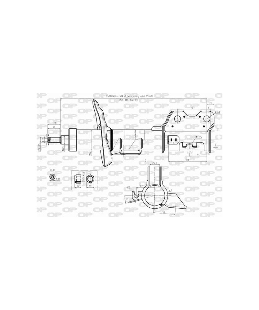 AMMORTIZZATORE ANTERIORE SX TRAX/MOKKA