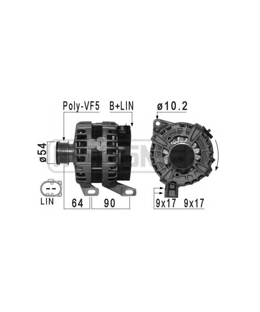 ALTERNATORE 14V 180A -  XC60/70