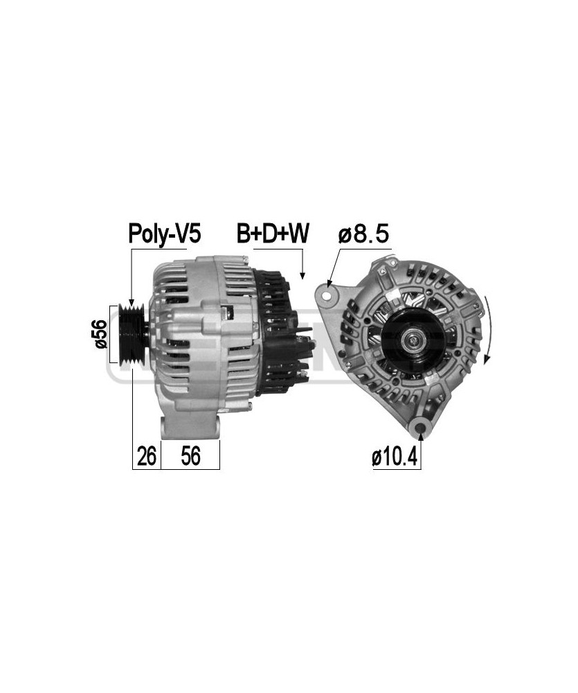 ALTERNATORE - CITRO N BERLINGO  SAXO  X  X SARA  ZX PEUT 1007  106  106 Van