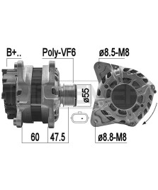 ALTERNATORE - DACIA LOGAN  LOGAN MCV REAREN 120 A