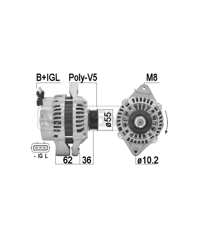 ALTERNATORE OPEL AGILA SUZUKI