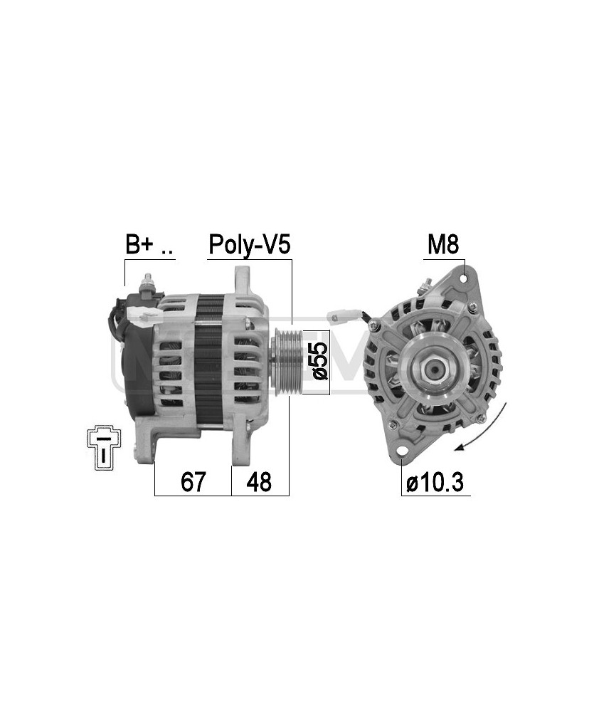 ALTERNATORE 12V 65AH            **  *