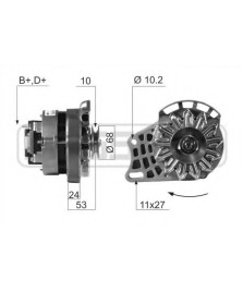 ALT MARELLI 63321165 12V 55Amp PV1       ALTERNATORE 14V 55AH -CINQUECENTO