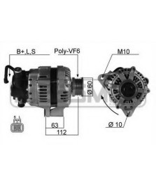 ALTERNATORE PAJERO14VOLT120Ah