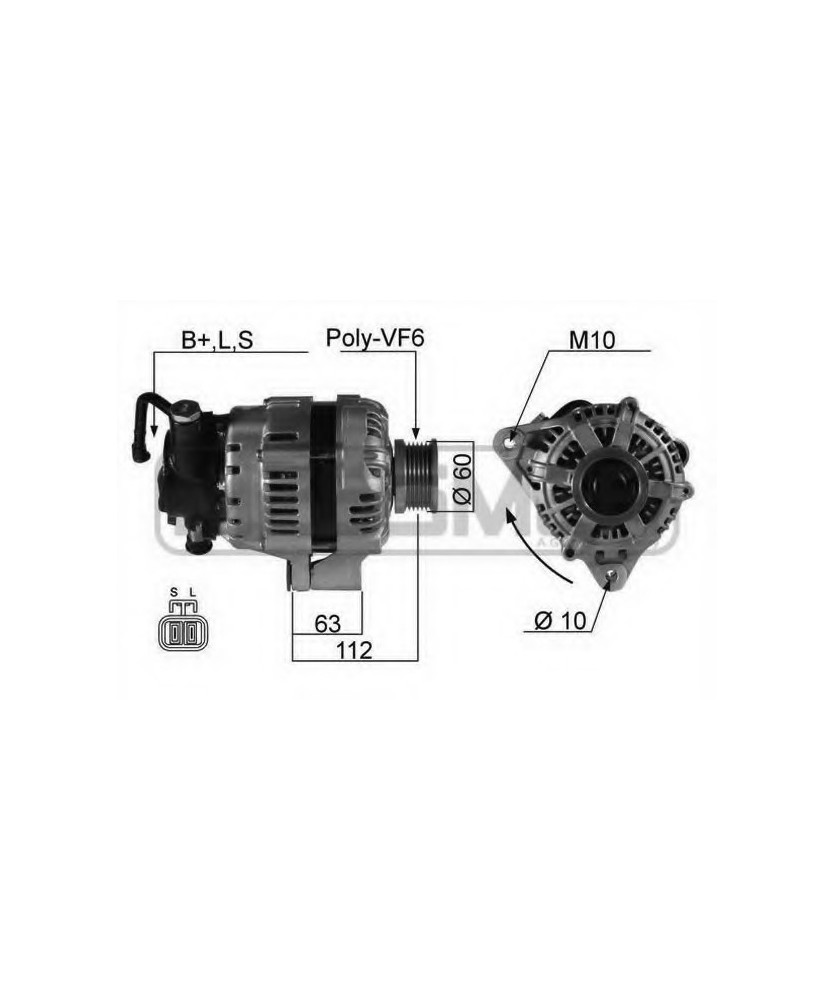 ALTERNATORE PAJERO14VOLT120Ah