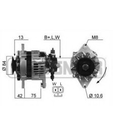 ALTERN.ASTRA F (HTBLR170-505B) 14V-70A