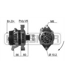 ALT.  ASTRA F CORSA FRONTERA VECTRA  14V 100A  (ALTRM098