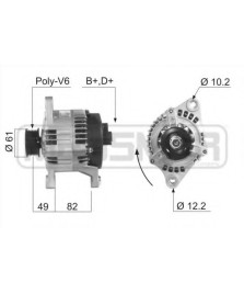 ALT. - 12V 85A -  - PALIO