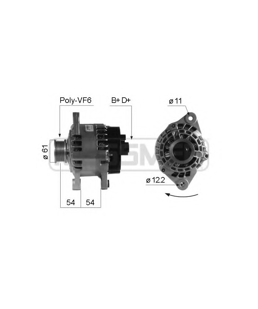 ALTERNATORE AR 145 / 146 / 147 / FI PUNT ORIGINALE JTD 120A