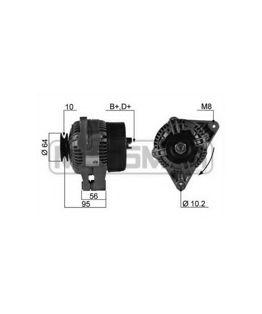 ALTERN.  AX - P.205/P.309/P.405 A 70AH