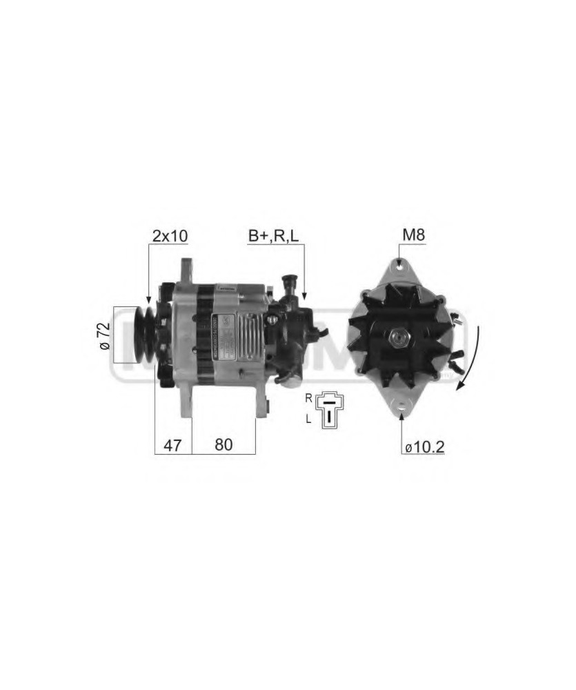 ALTERNATORE  SPORTAGE 12V-60A