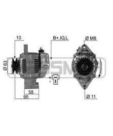 ALTERNATORE -  FEROZA Hard Top   FEROZA Soft Top  PORTER 12V45AH