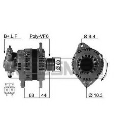 ALTERNATORE 14V 100A  ASTRA H CORDA  MERIVA_ALTA QUALITA