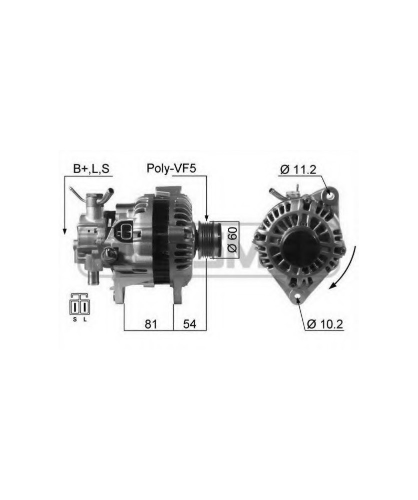 ALTERNATORE -  TERRAN        CARNIVAL 110A-14V