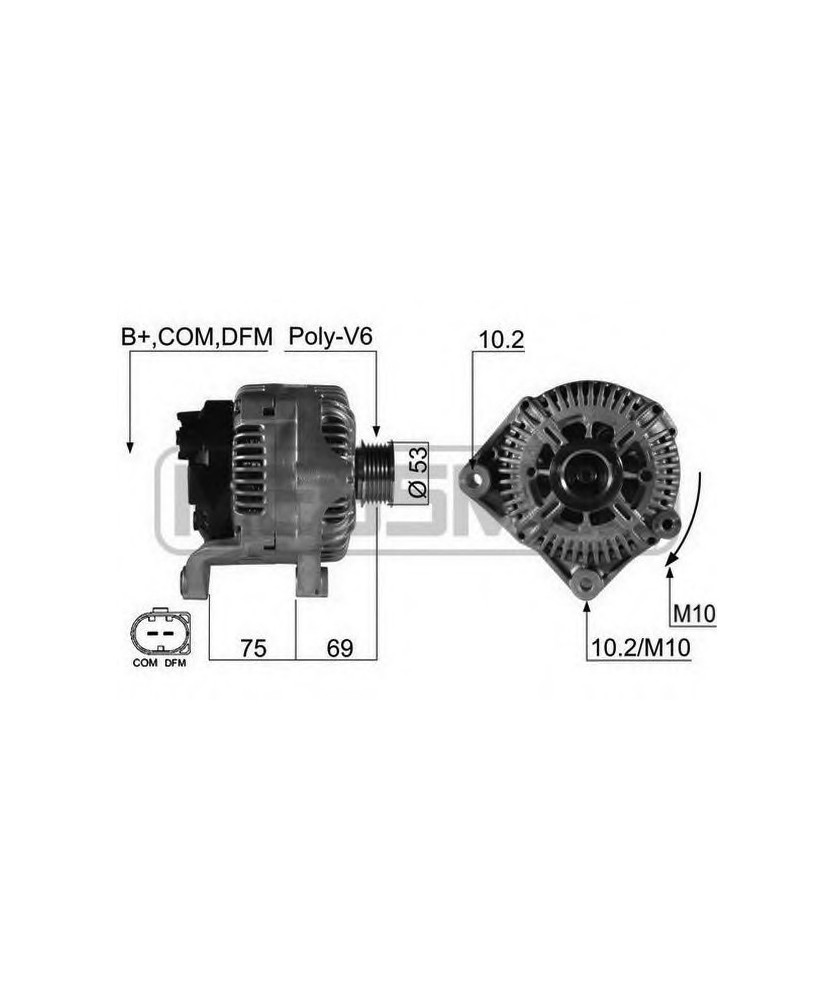 ALTERN.  5-7 14VOLT 170 AMP