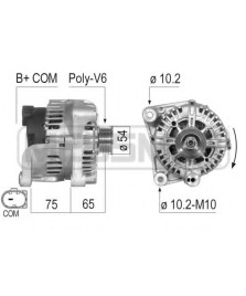 ALTERNATORE  SERIE1(E87)16V  X3 LCI    320 2.0 D 12V-150A