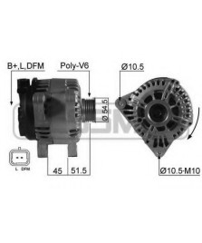 ALTERNATORE TG15C053 12V 150Amp PFR6      C2/C3/C4 -  SCUDO