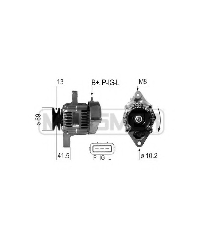 ALTERNATORE - CARRARO TRTORS JOHN DEE  engines 4TNE84 KUBOTA  YANMAR Cor