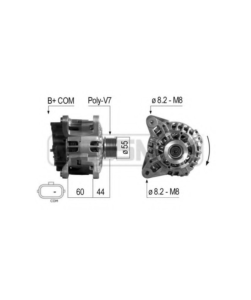 ALTERNATORE  CLIO 90AH