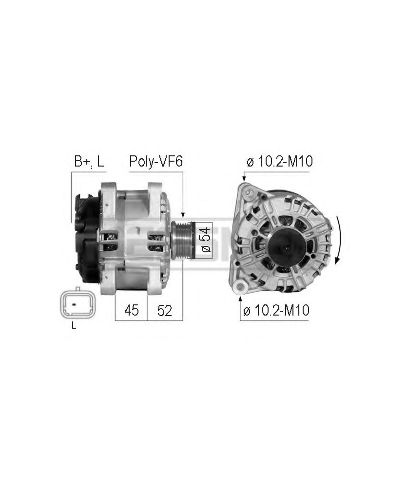 ALTERNATORE - CIT.BERLINGO  C3  150AH    C4 Grand Picasso  C4 Picass