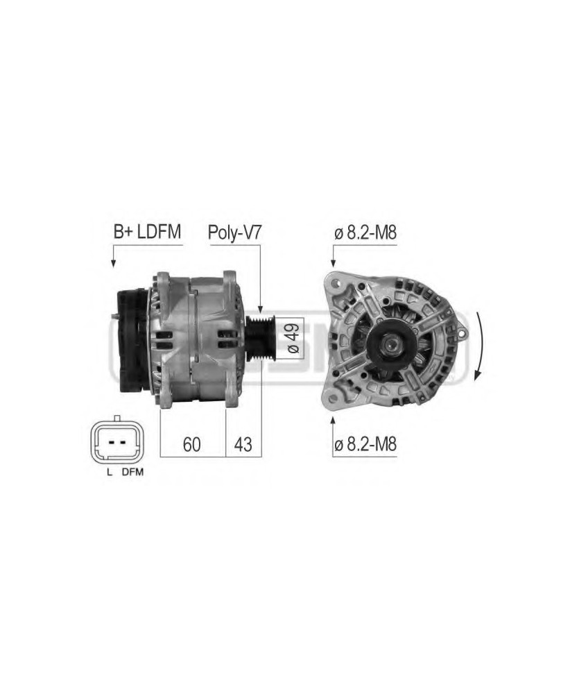 ALT. - 12V 150A -  - LA