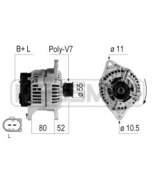 ALTERNATORE 14V 140AH MJ DAYLI/DUCATO