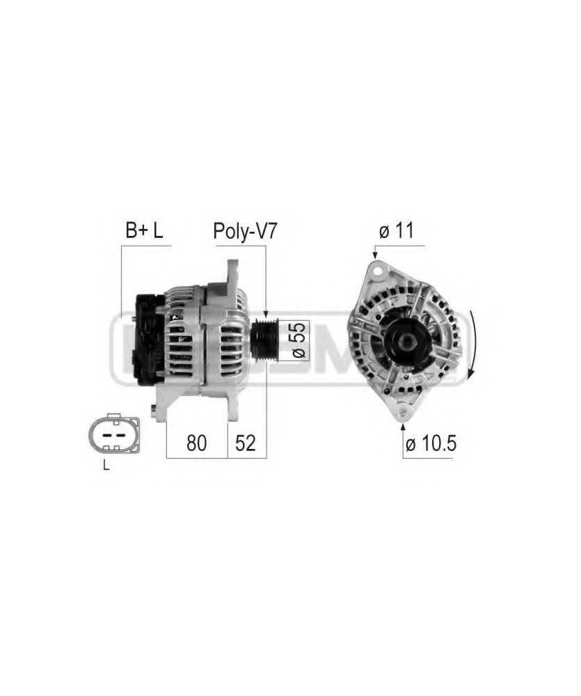 ALTERNATORE 14V 140AH MJ DAYLI/DUCATO